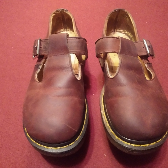 Dr Doc Martens Polly Single Buckle T-Bar Mary Jane - Picture 8 of 11